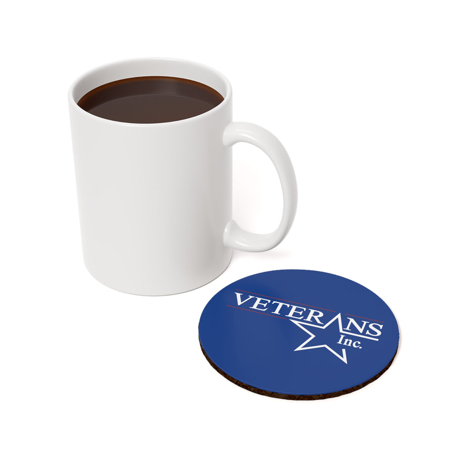 Cork Back Coaster- Blue