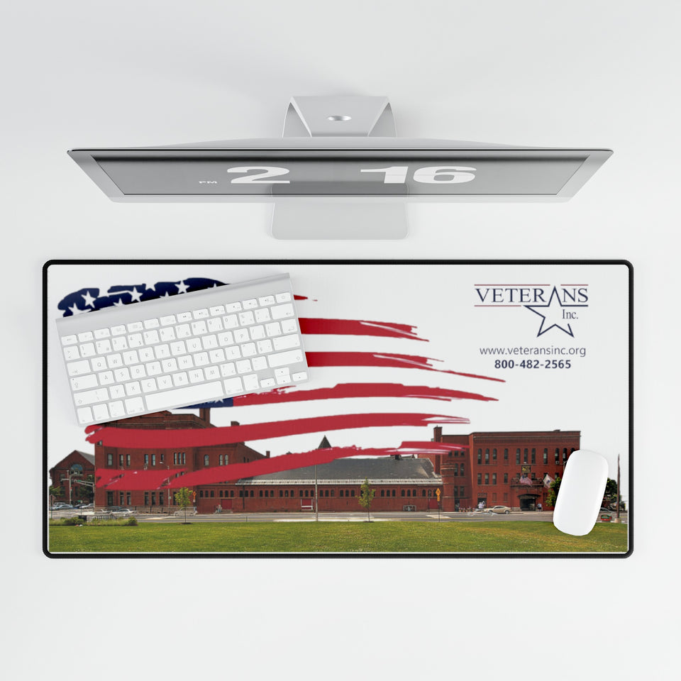 Desk Mat - Veterans Inc. with flag