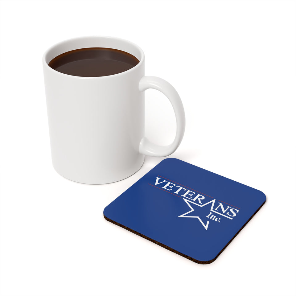 Cork Back Coaster- Blue