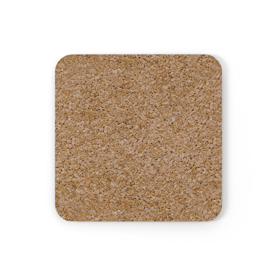 Cork Back Coaster- Blue