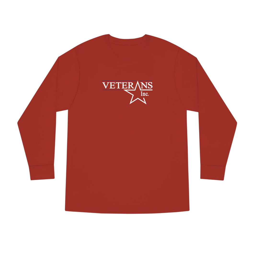 Unisex Long Sleeve Crewneck- Red