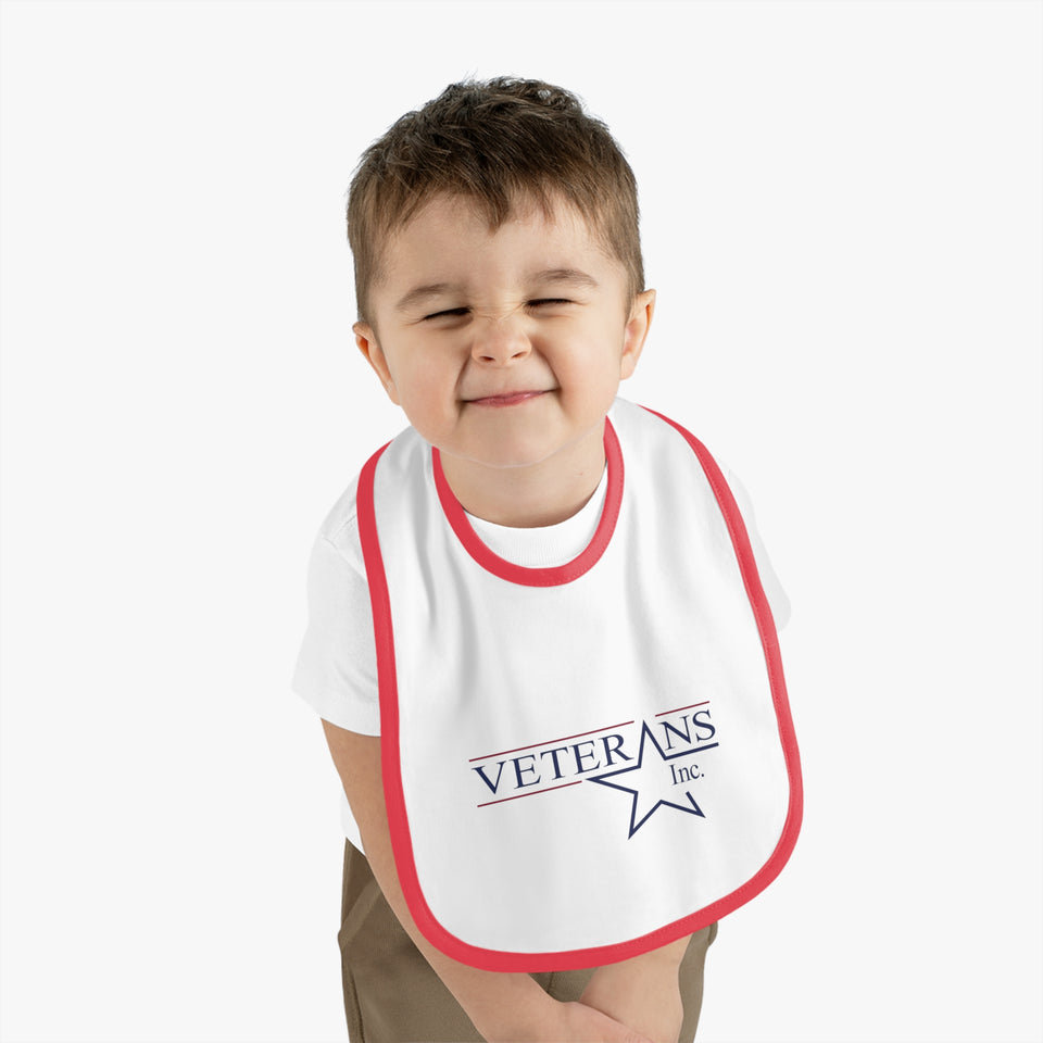 Baby Contrast Trim Jersey Bib
