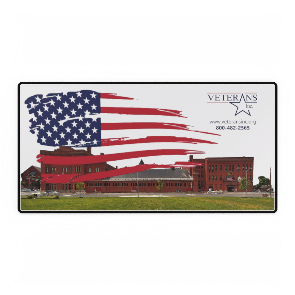Desk Mat - Veterans Inc. with flag
